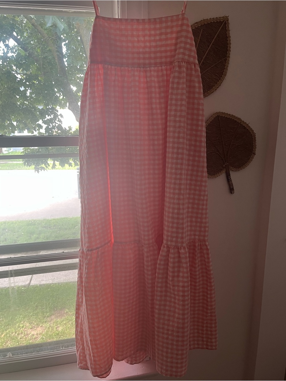 Petal & Pup Pink Gingham Midi Dress